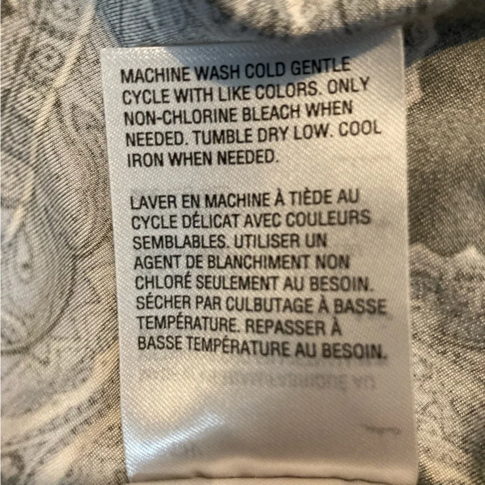I.N.C. Brand Faux Wrap Dress Blue Paisley Pattern Size Small - Picture 5 of 6